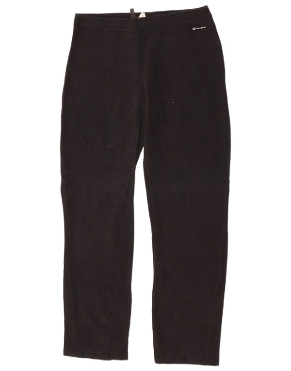 Champion Womens Easy Fit Leggings UK 14 Large  Black Cotton