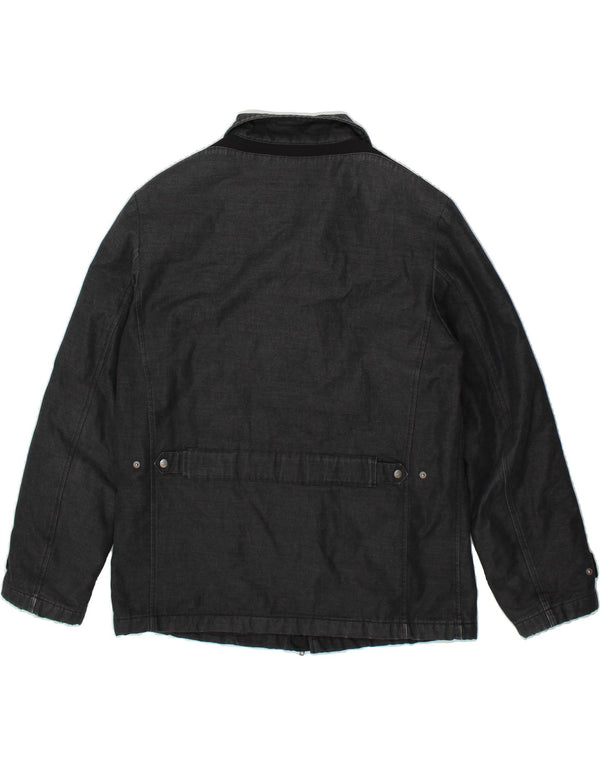 GEOX Mens Respira Overcoat UK 44 2XL Grey Polyester