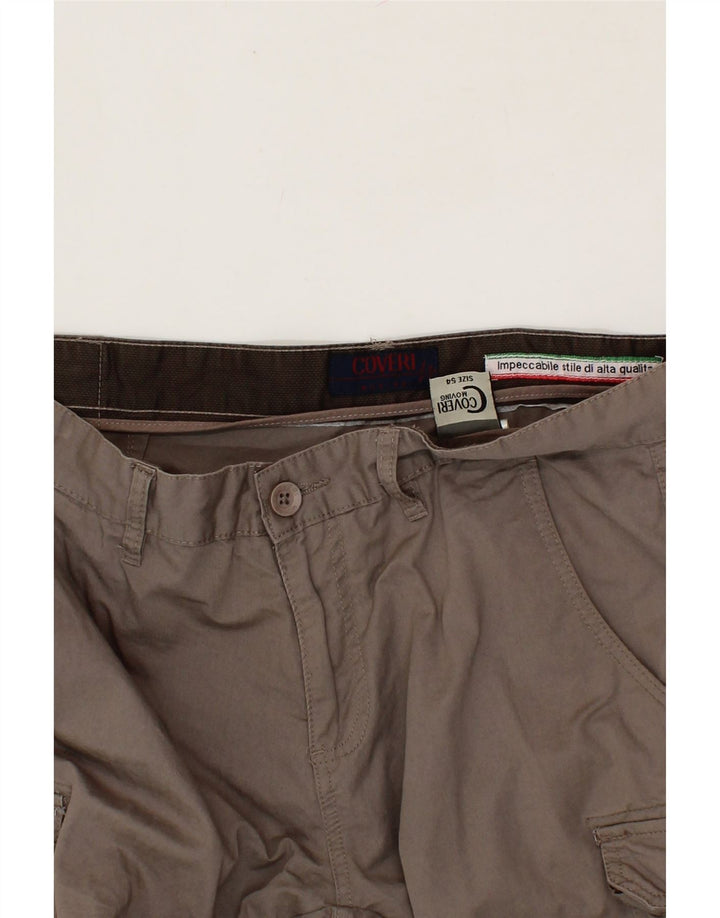 COVERI Mens Cargo Shorts IT 54 2XL W38  Grey Cotton Vintage Coveri and Second-Hand Coveri from Messina Hembry 