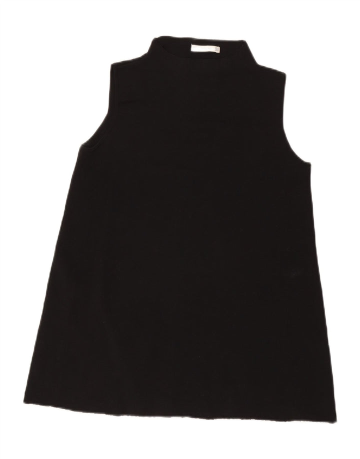 Zara Womens Sleeveless Tunic Top UK 12 Medium Black