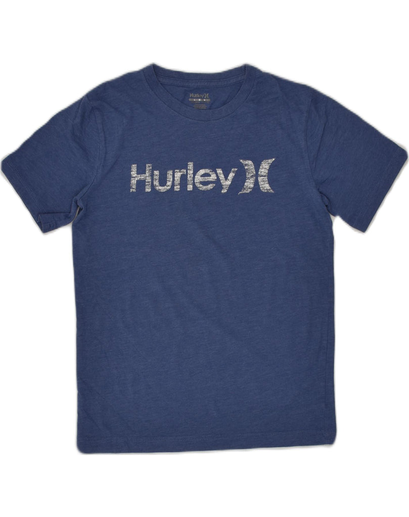 HURLEY Boys Graphic T-Shirt Top 12-13 Years Blue Cotton | Vintage Hurley | Thrift | Second-Hand Hurley | Used Clothing | Messina Hembry 