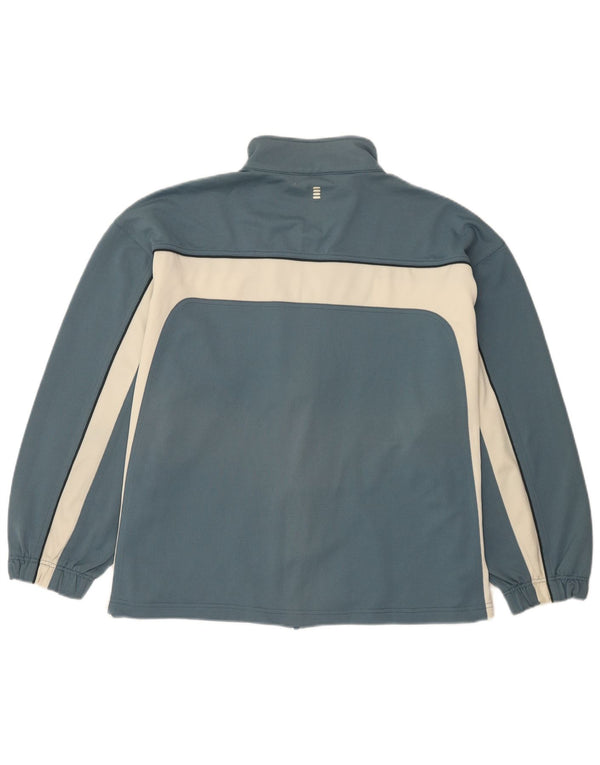Fila Mens Loose Fit Tracksuit Top Jacket Large Blue Colourblock Polyester