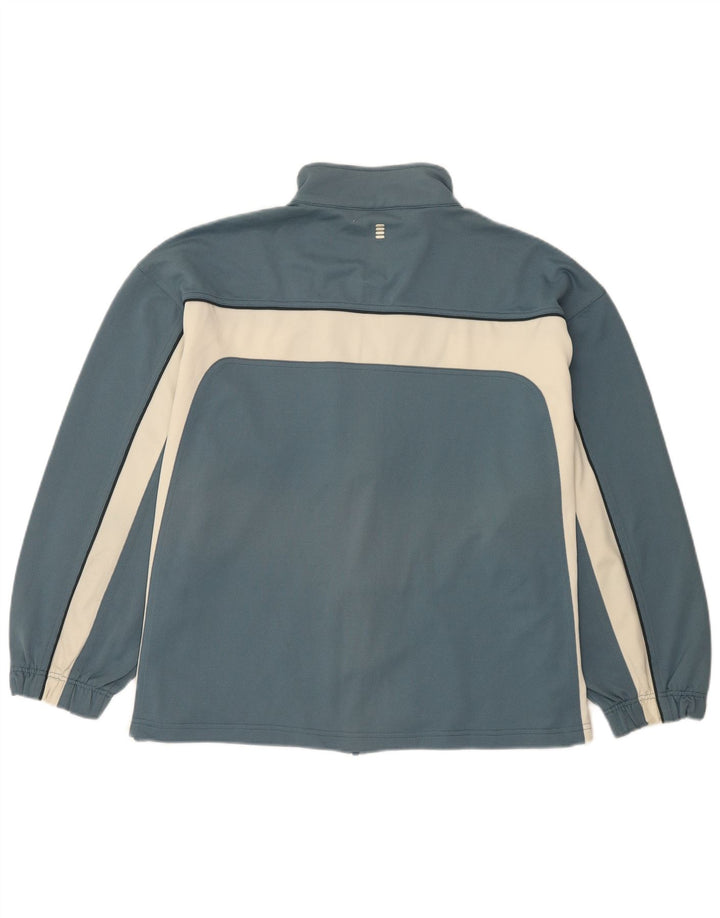 Fila Mens Loose Fit Tracksuit Top Jacket Large Blue Colourblock Polyester