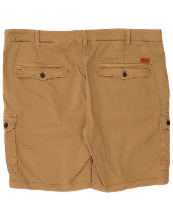 Timberland Mens Cargo Shorts W40 XL Beige Cotton