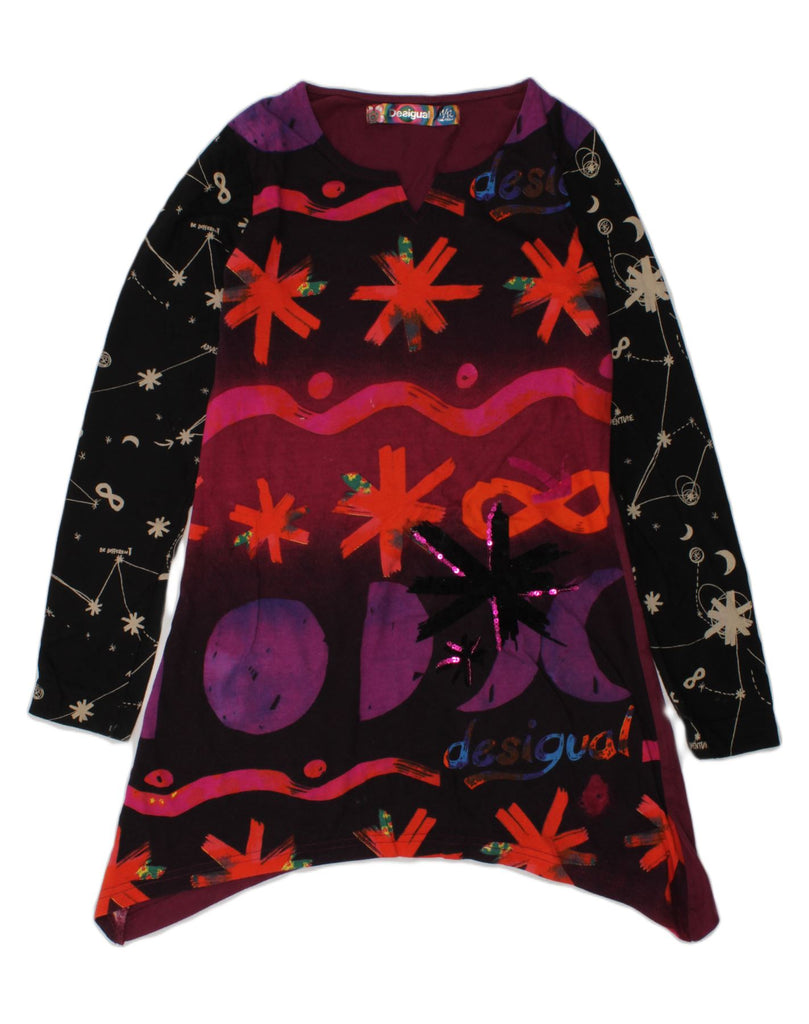 DESIGUAL Girls Tunic Dress 11-12 Years Multicoloured Geometric | Vintage Desigual | Thrift | Second-Hand Desigual | Used Clothing | Messina Hembry 