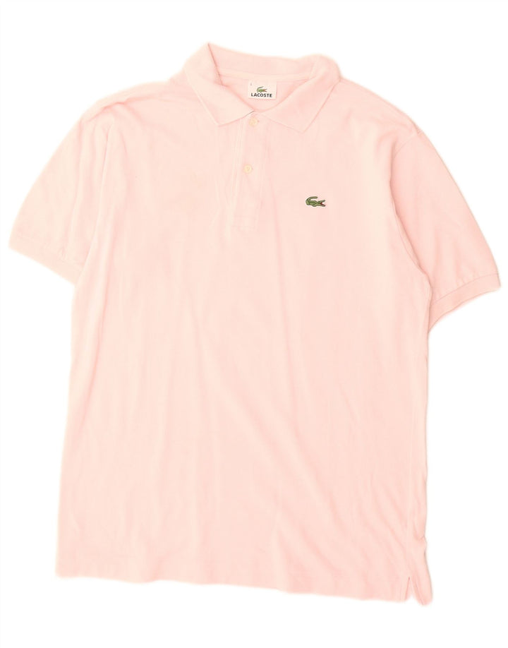 Lacoste Mens Polo Shirt Size 5 Large Pink