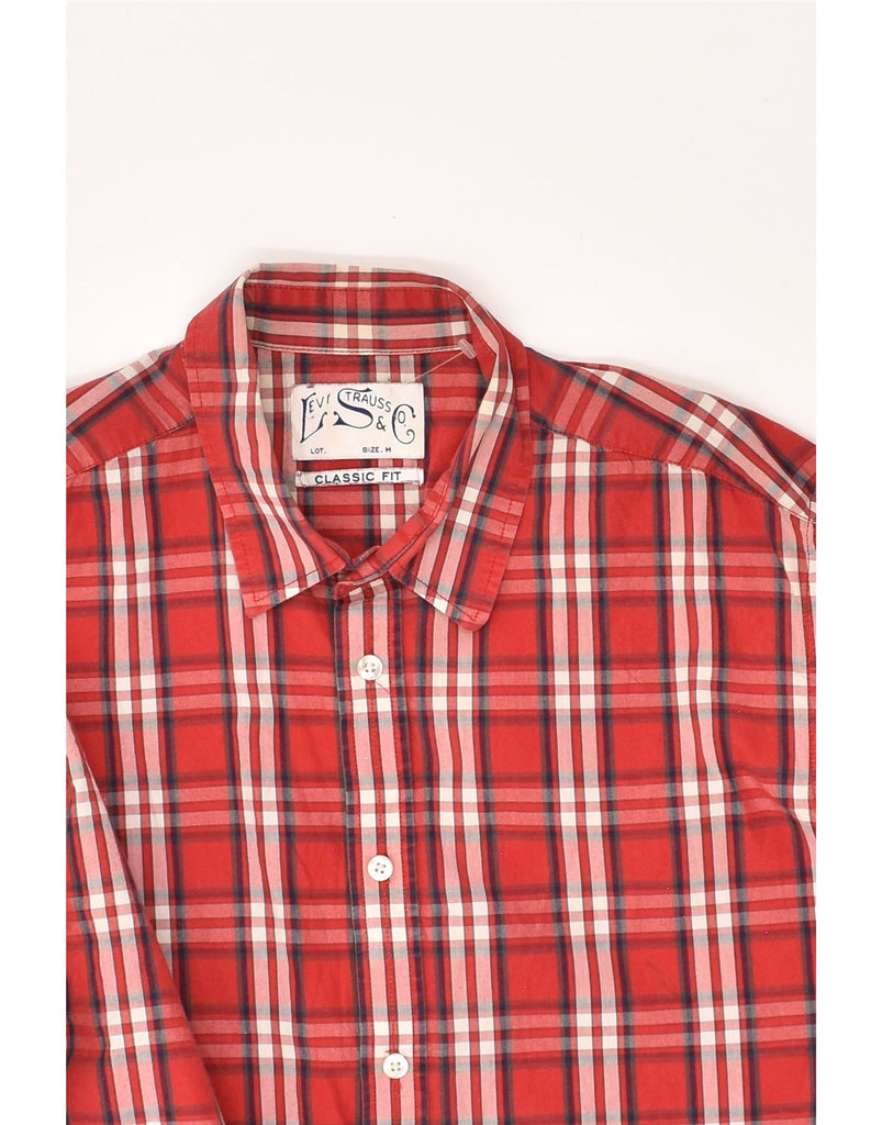 LEVI'S Mens Classic Fit Shirt Medium Red Check Cotton | Vintage Levi's | Thrift | Second-Hand Levi's | Used Clothing | Messina Hembry 