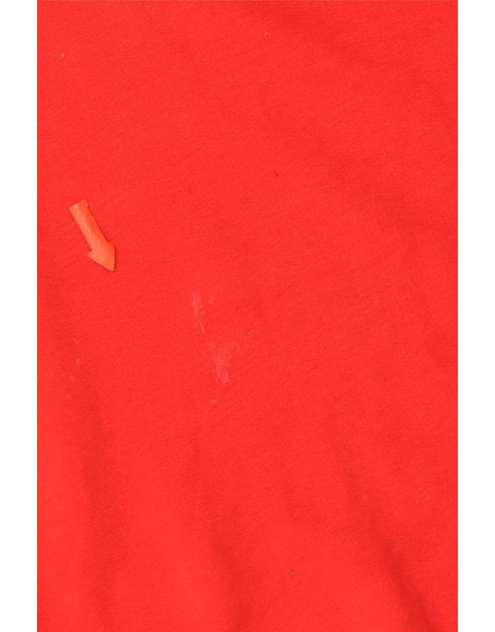 Puma Mens Graphic Sweatshirt Jumper Small Red Colourblock Cotton