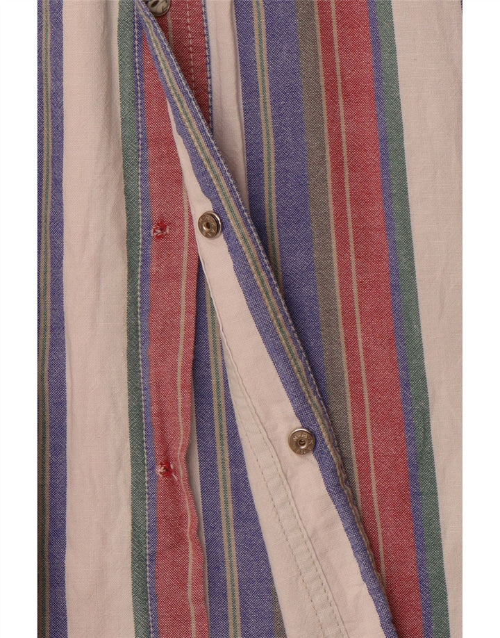 WRANGLER Mens Shirt 2XL Multicoloured Striped Cotton