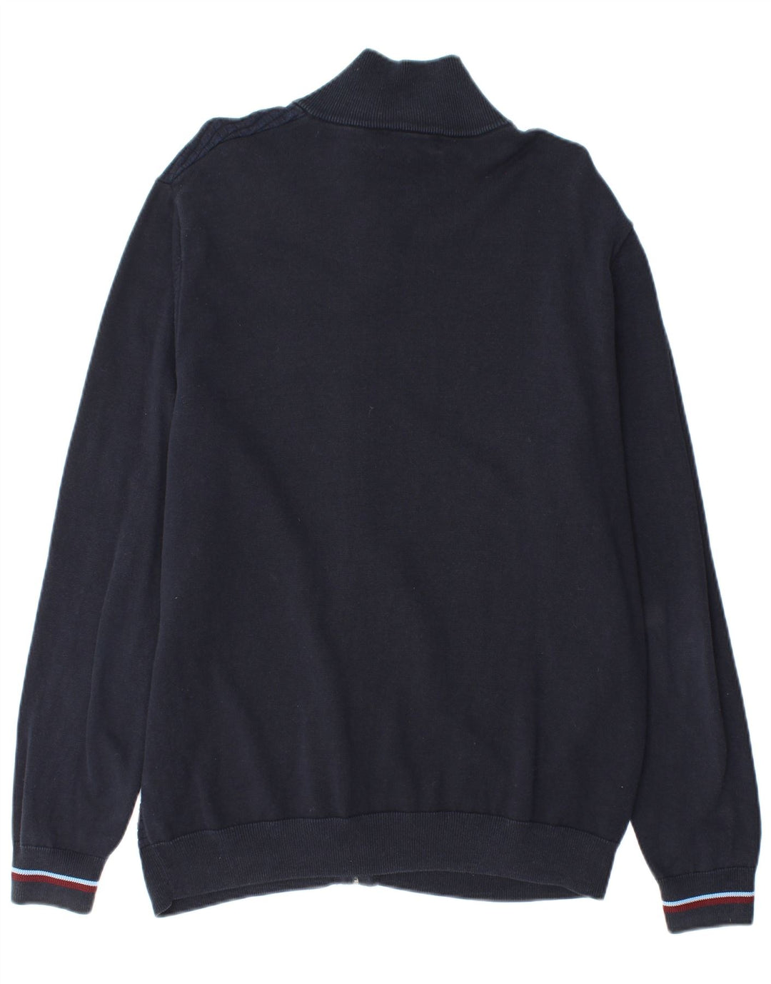 Fred Perry Mens Cardigan Sweater XL Navy Blue