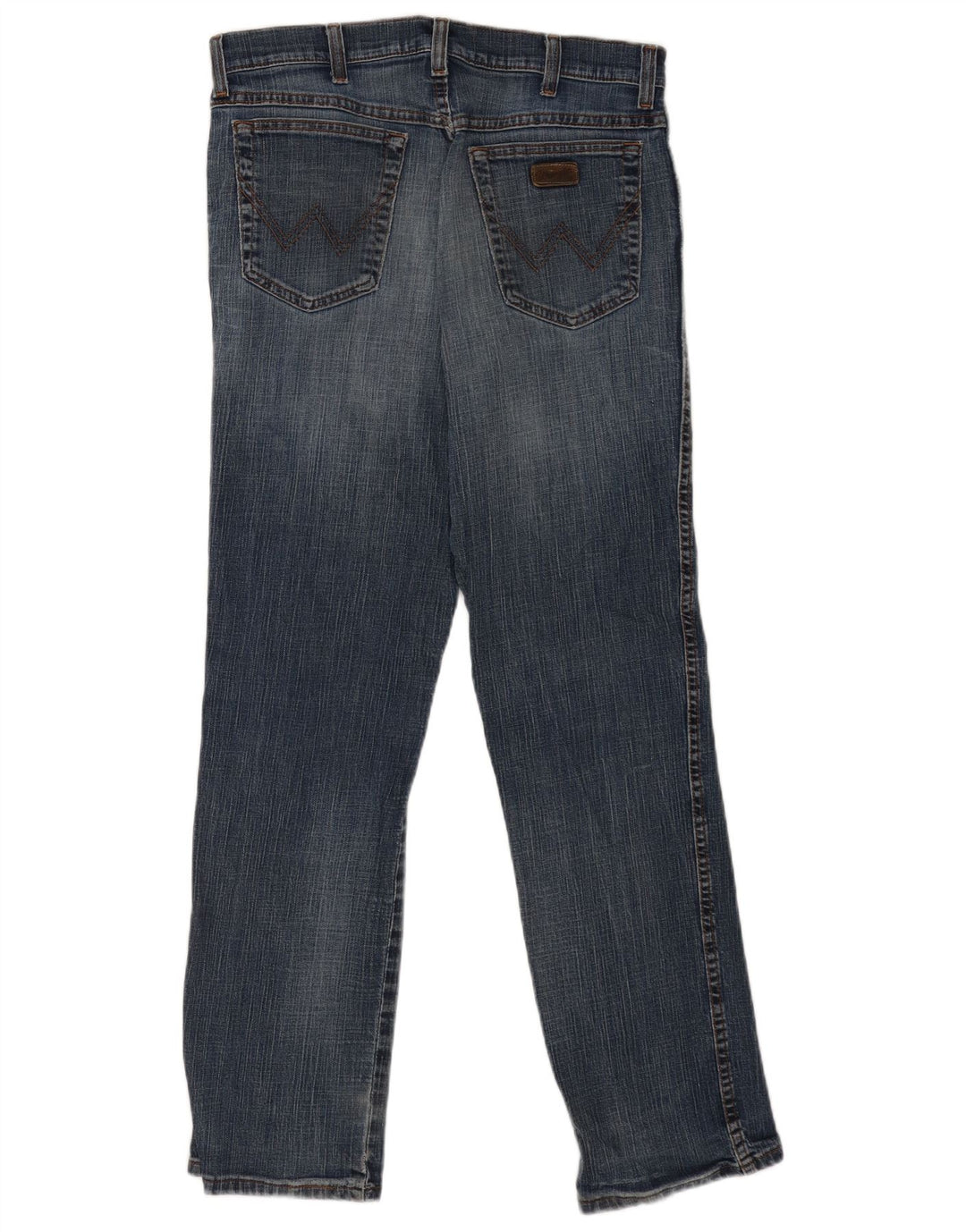 Wrangler Mens Texas Stretch Straight Jeans W34 L32 Blue Cotton