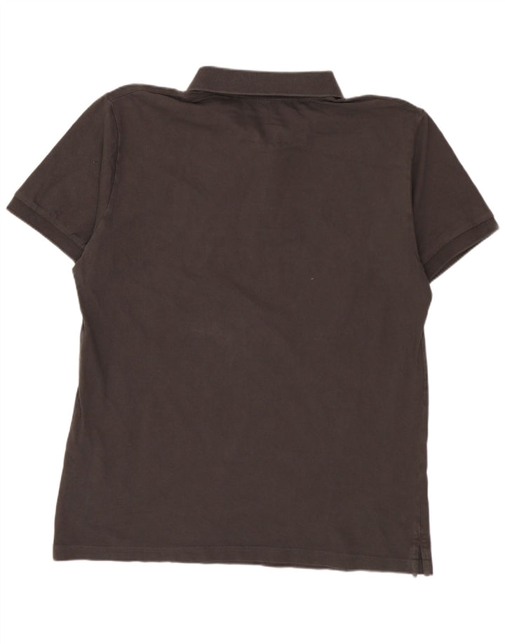 ALPHA INDUSTRIES Mens Polo Shirt XL Grey Cotton
