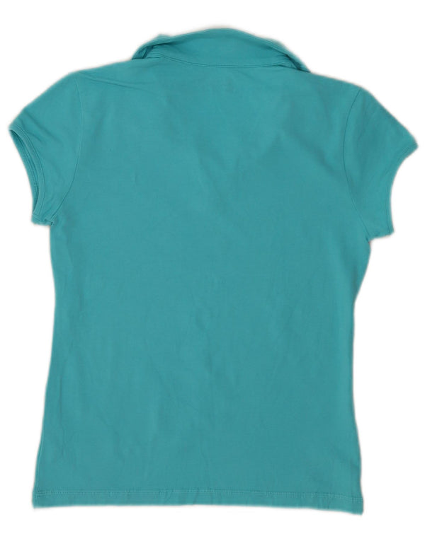 Lotto Womens Polo Shirt UK 14 Large Blue Cotton