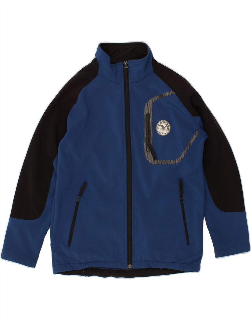 SALEWA Boys Tracksuit Top Jacket 8-9 Years Navy Blue Colourblock Polyester Vintage SALEWA and Second-Hand SALEWA from Messina Hembry 