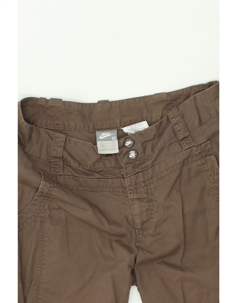 NIKE Womens Bermuda Shorts UK 12 Medium W30  Brown Cotton Vintage Nike and Second-Hand Nike from Messina Hembry 