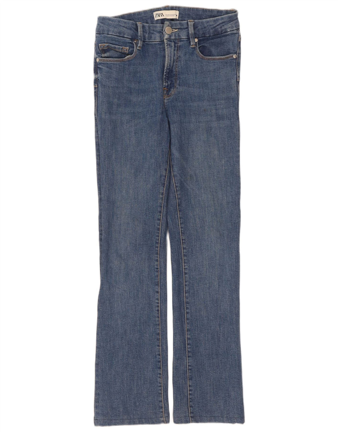 Zara Womens Bootcut Jeans EU 36 XS W26 L29 Blue Cotton