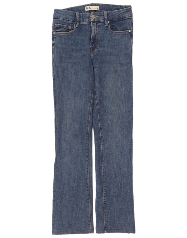 Zara Womens Bootcut Jeans EU 36 XS W26 L29 Blue Cotton