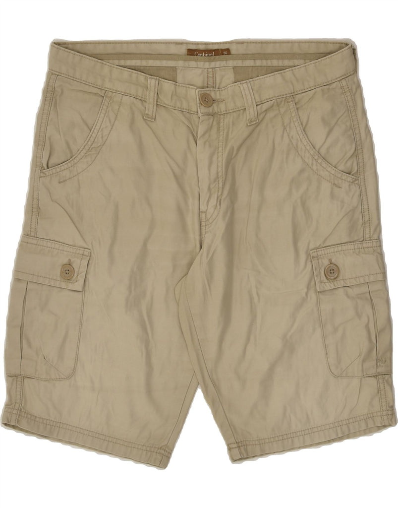 CONBIPEL Mens Cargo Shorts IT 50 Large W34 Beige | Vintage Conbipel | Thrift | Second-Hand Conbipel | Used Clothing | Messina Hembry 