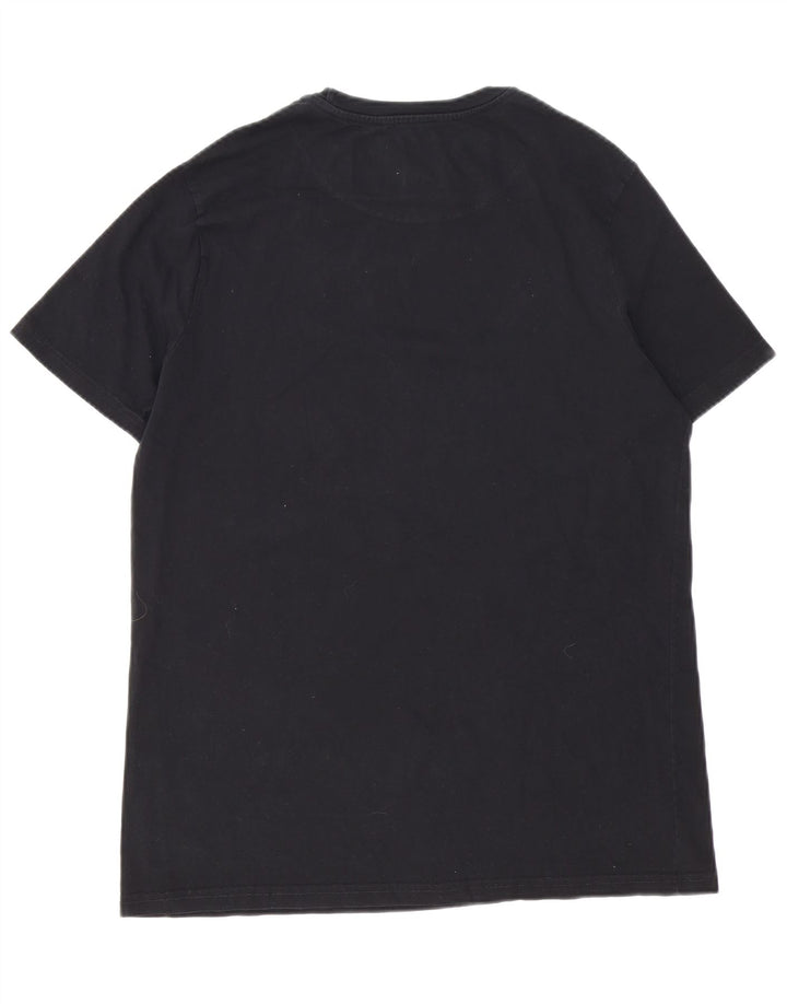 Benetton Mens Peanuts Graphic T-Shirt Top Large Black Cotton
