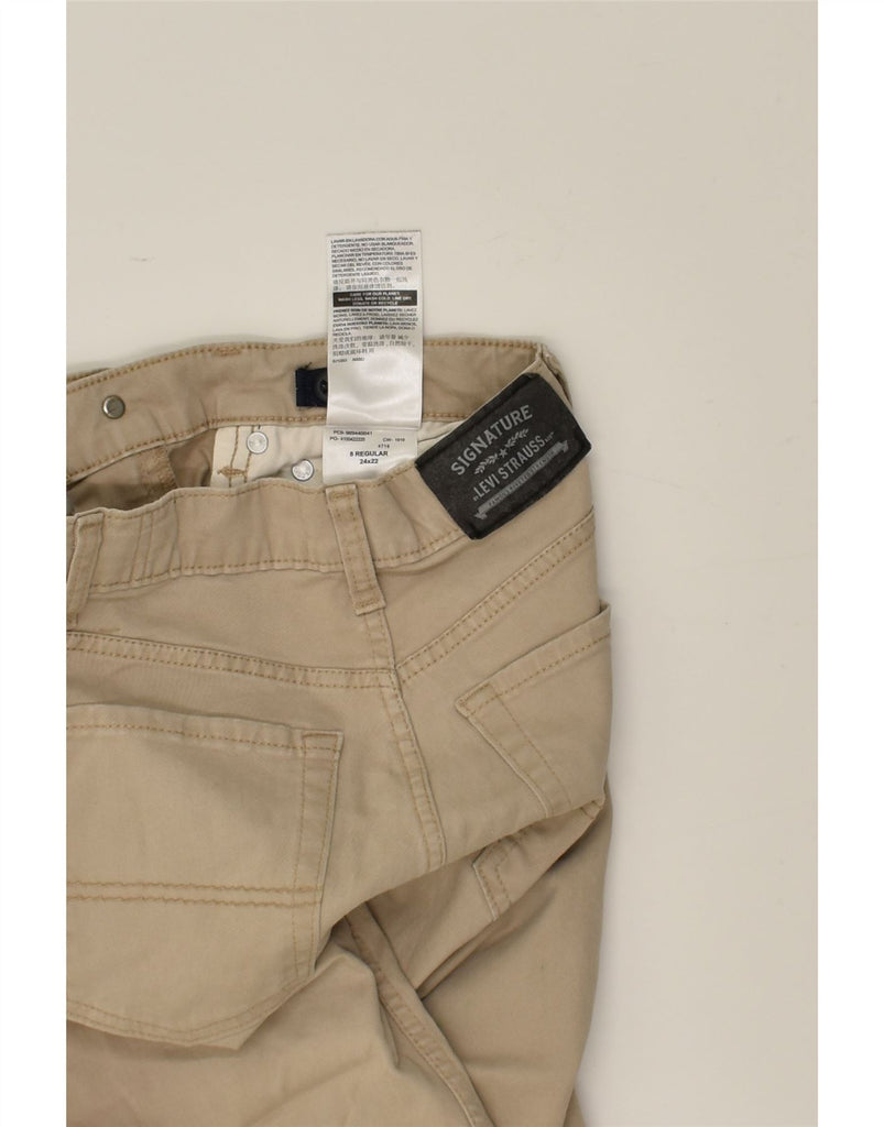 SIGNATURE BY LEVI'S Boys Straight Casual Trousers 7-8 Years W24 L22  Beige | Vintage Signature By Levi's | Thrift | Second-Hand Signature By Levi's | Used Clothing | Messina Hembry 