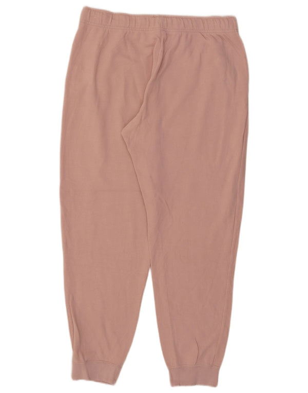 Nike Womens Tracksuit Trousers Joggers UK 14 Large Pink Cotton