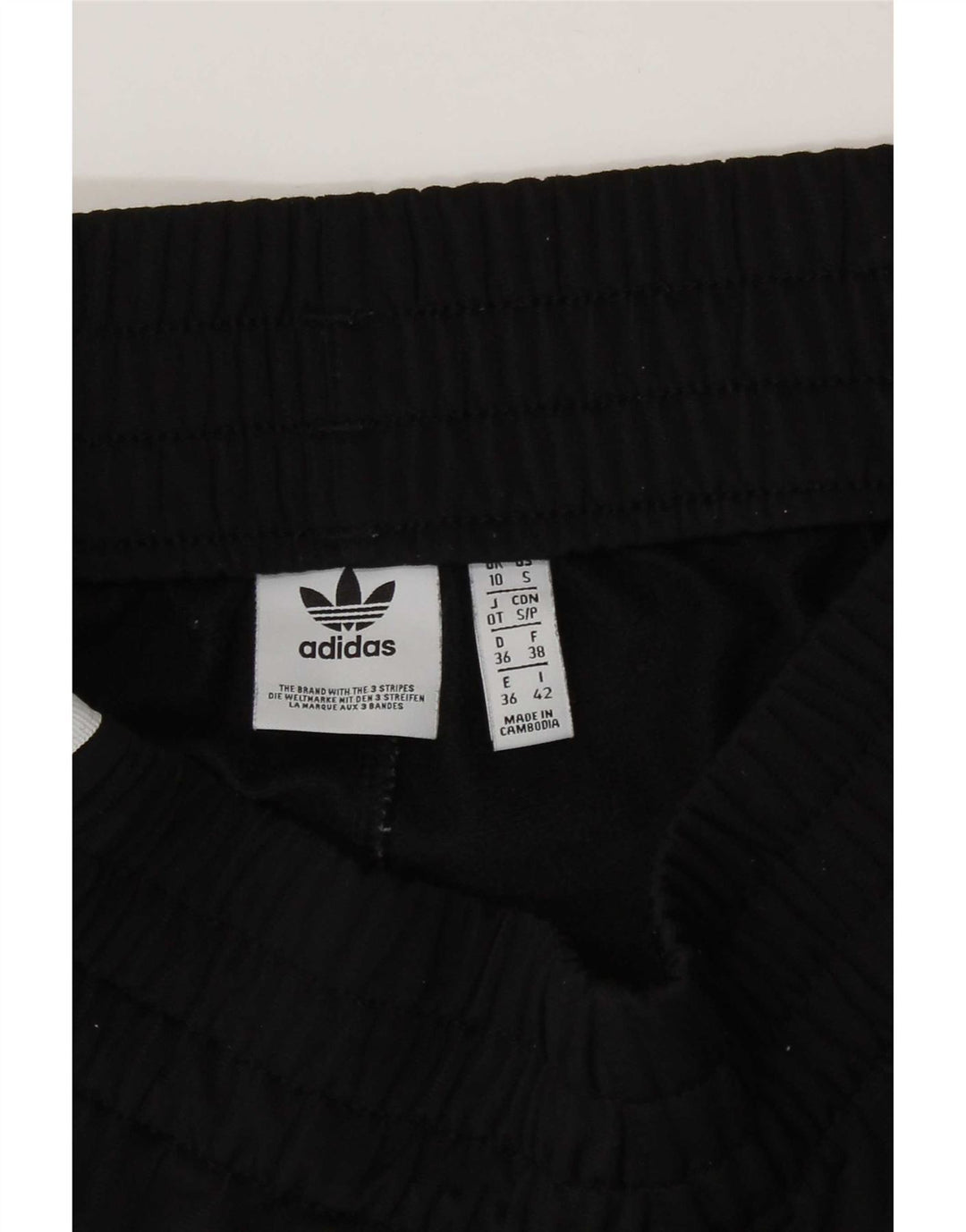 Adidas Womens Sport Shorts UK 10 Small Black Polyester