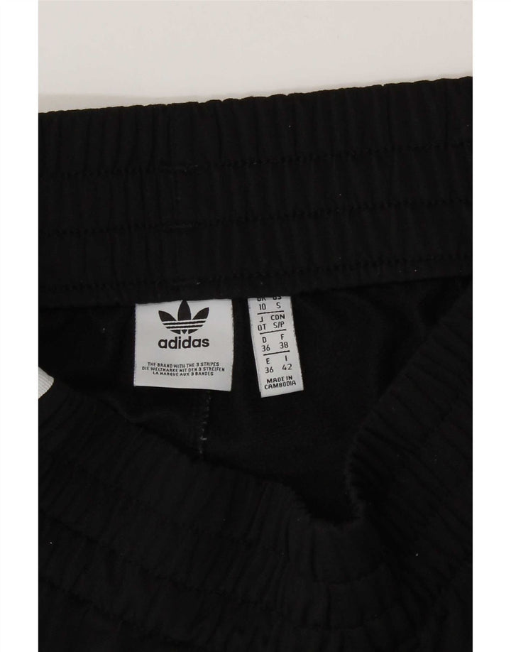 Adidas Womens Sport Shorts UK 10 Small Black Polyester