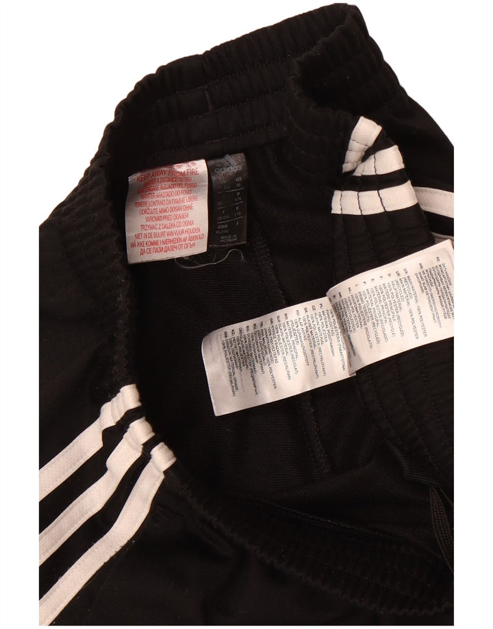 Adidas Boys Tracksuit Trousers Joggers 15-16 Years  Black Polyester