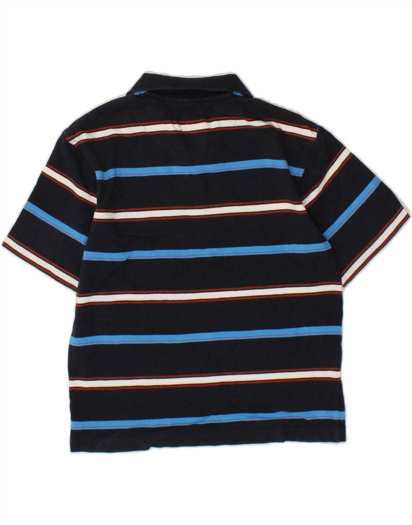 IZOD Boys Polo Shirt 10-11 Years Medium  Black Striped Cotton Vintage Izod and Second-Hand Izod from Messina Hembry 