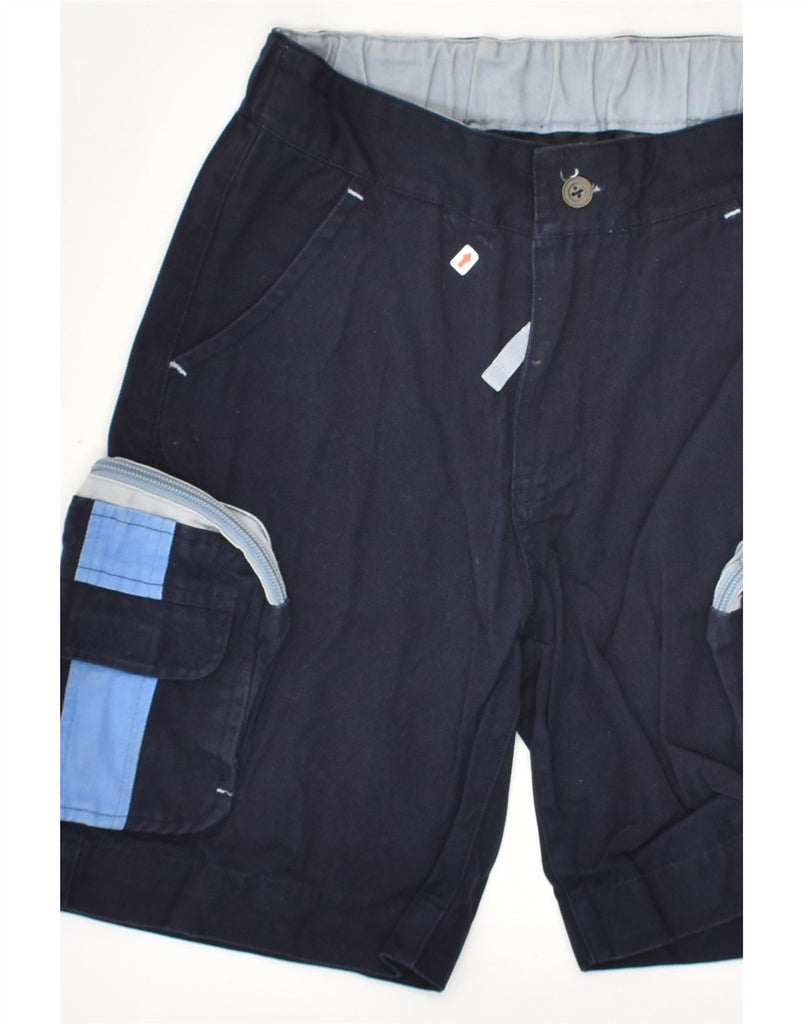 FILA Boys Cargo Shorts 10-11 Years Medium W22  Navy Blue Cotton | Vintage Fila | Thrift | Second-Hand Fila | Used Clothing | Messina Hembry 