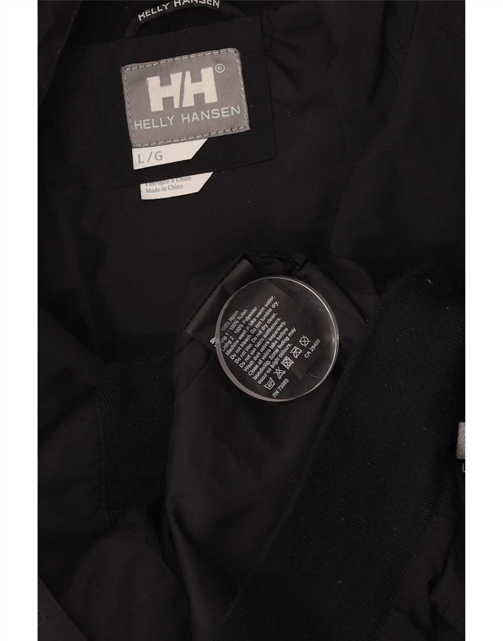 Helly Hansen Mens Bomber Jacket UK 40 Large Black Nylon