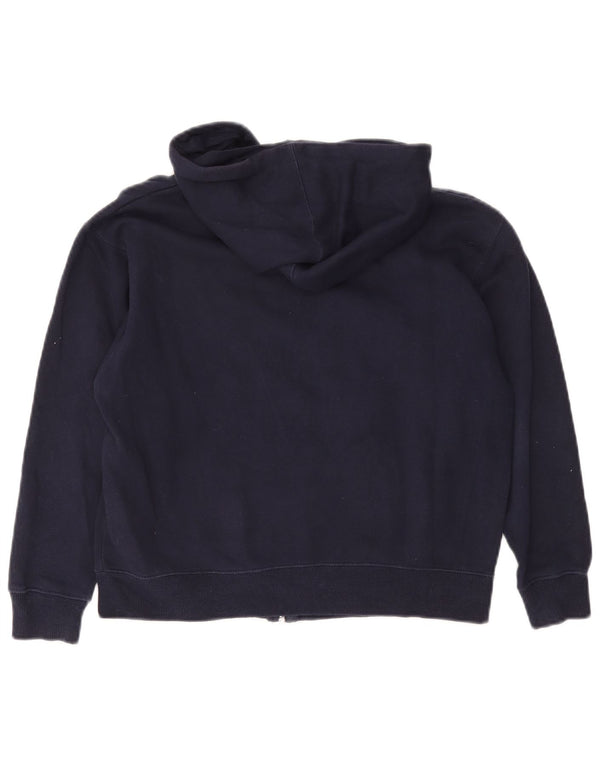 Fila Boys Zip Hoodie Sweater 10-11 Years Navy Blue Cotton