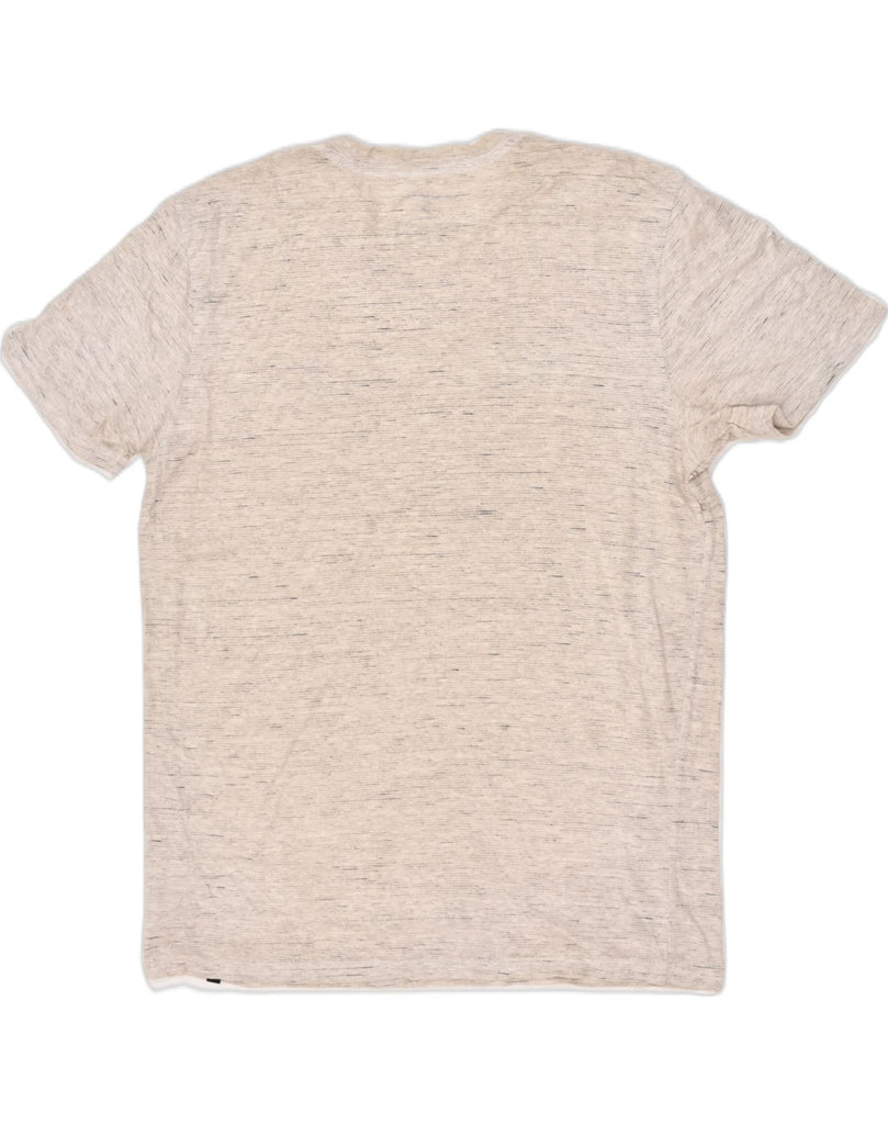 HURLEY Mens Graphic T-Shirt Top Large Beige Flecked Cotton | Vintage Hurley | Thrift | Second-Hand Hurley | Used Clothing | Messina Hembry 