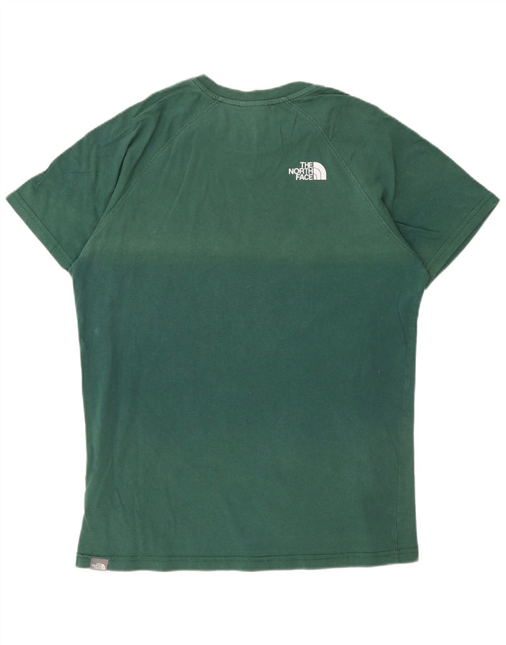 THE NORTH FACE Mens Graphic T-Shirt Top Medium Green Cotton