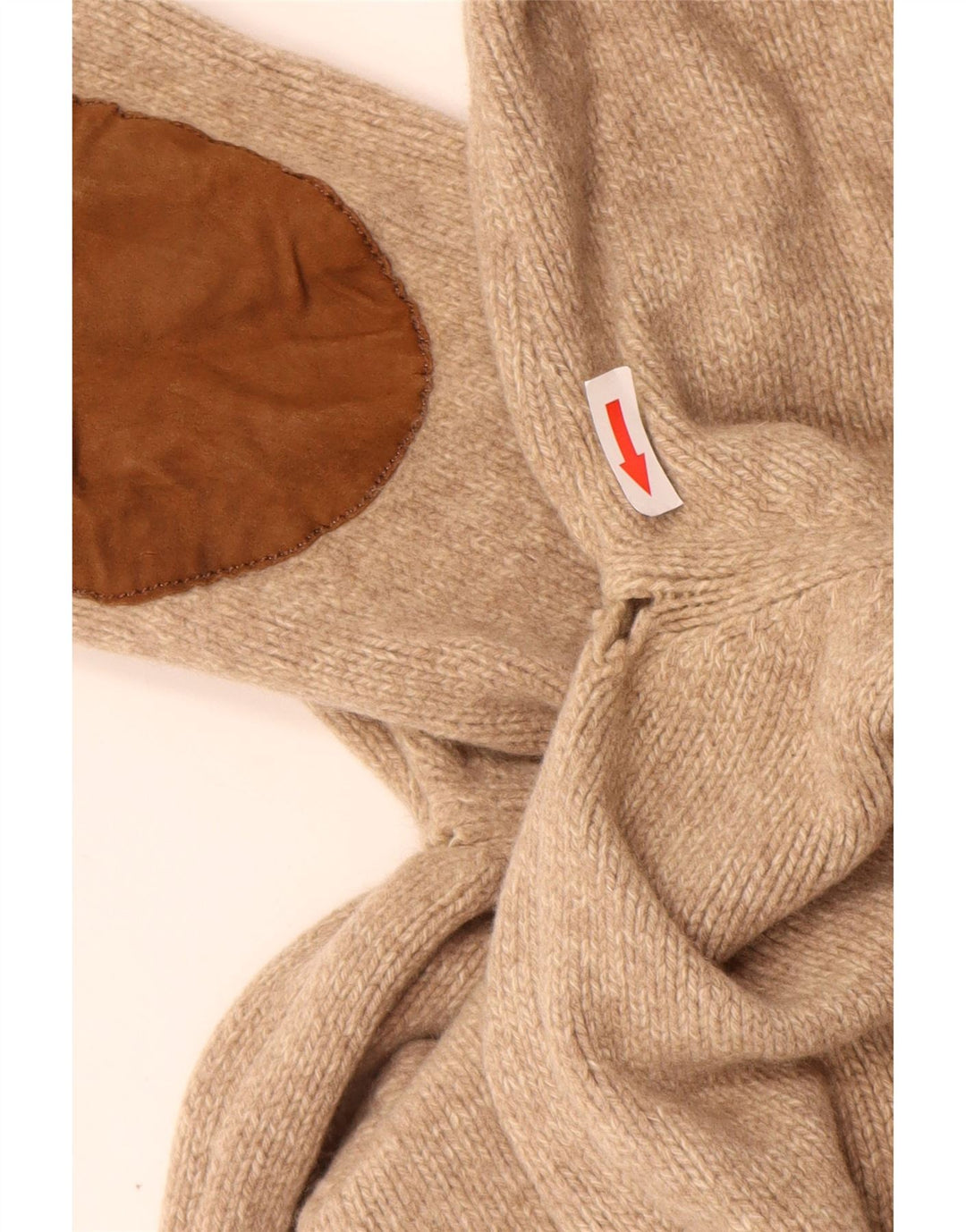 Massimo Dutti Boys Button Neck Jumper Sweater 11-12 Years Medium Beige