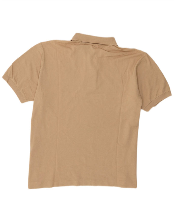 Lacoste Mens Polo Shirt Size 7 2XL Beige Cotton
