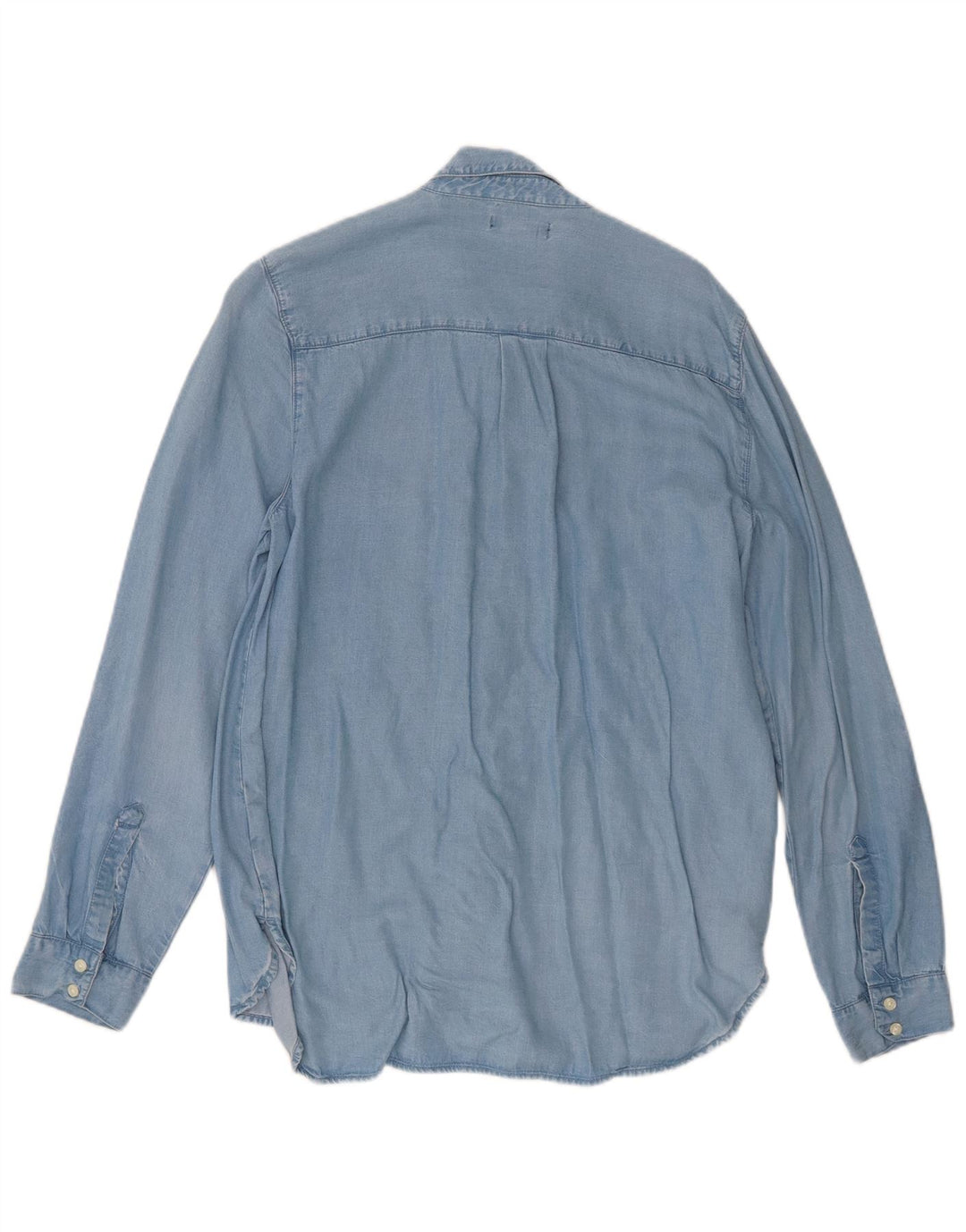 Gap Womens Denim Shirt UK 14 Medium Blue Lyocell