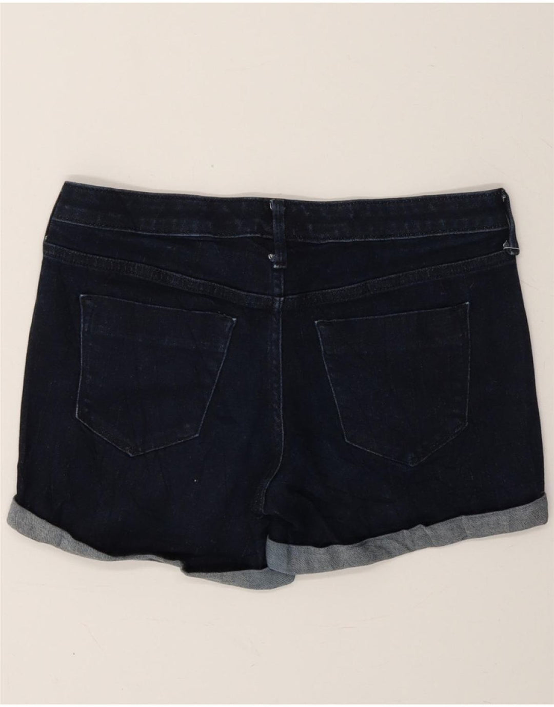 MOSSIMO Womens Mid Rise Denim Shorts US 4 Small W27 Navy Blue Cotton Vintage Mossimo and Second-Hand Mossimo from Messina Hembry 