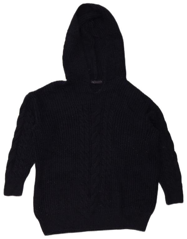 Marks & Spencer Womens Oversized Jumper Sweater UK 14 Medium Navy Blue