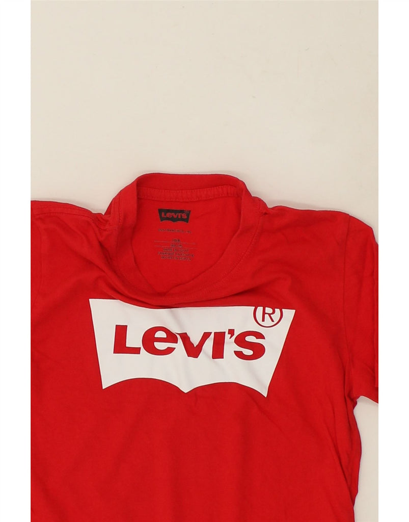 LEVI'S Boys Graphic T-Shirt Top 9-10 Years Red | Vintage Levi's | Thrift | Second-Hand Levi's | Used Clothing | Messina Hembry 