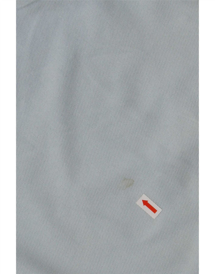 Lyle & Scott Mens Polo Shirt Medium Blue Striped Cotton