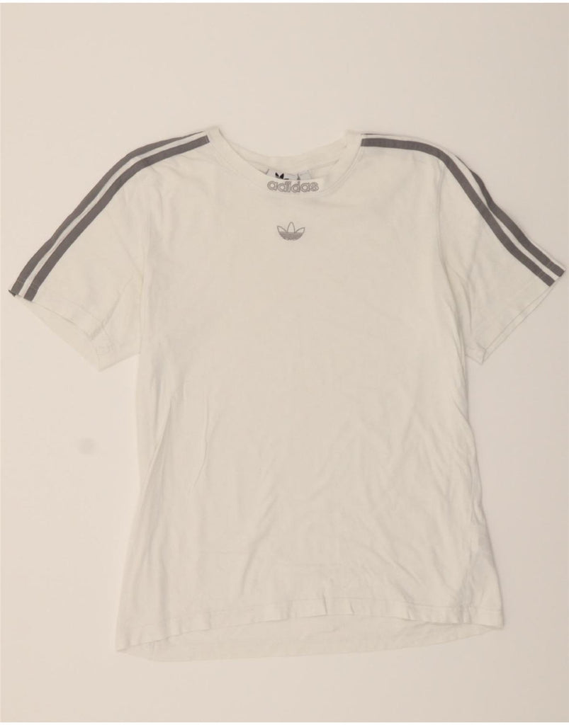 ADIDAS Mens T-Shirt Top Medium White Cotton Vintage Adidas and Second-Hand Adidas from Messina Hembry 
