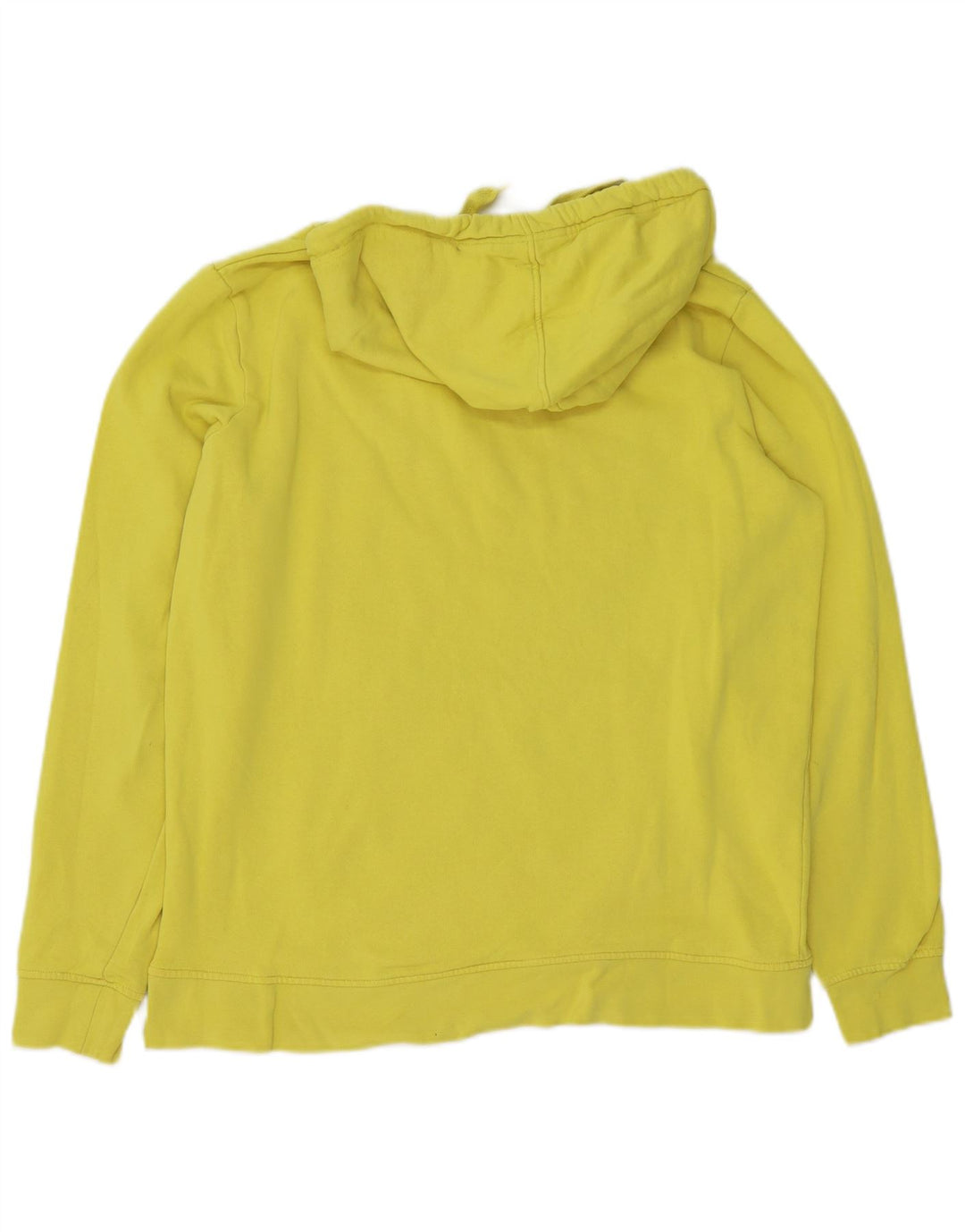 KAPPA Mens Graphic Hoodie Jumper Medium Yellow Cotton