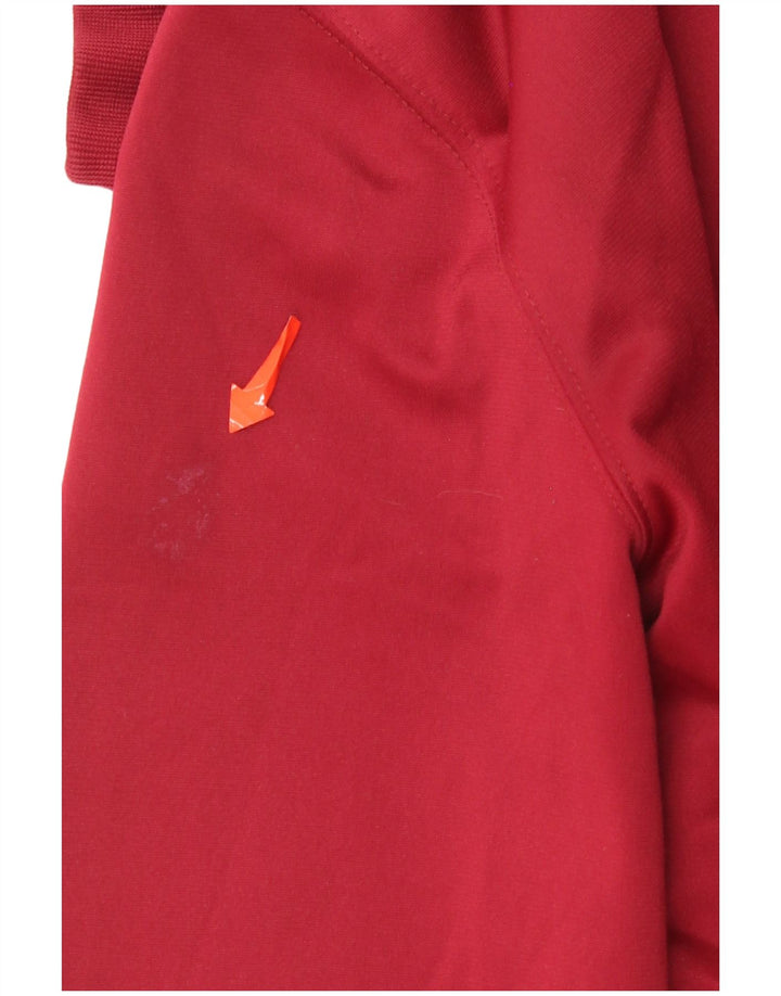 Carhartt Womens Zip Hoodie Sweater UK 16 Large Red Polyester