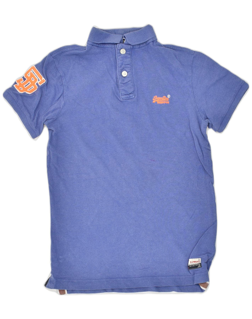 SUPERDRY Mens The Classic Polo Polo Shirt Small Blue Cotton | Vintage Superdry | Thrift | Second-Hand Superdry | Used Clothing | Messina Hembry 