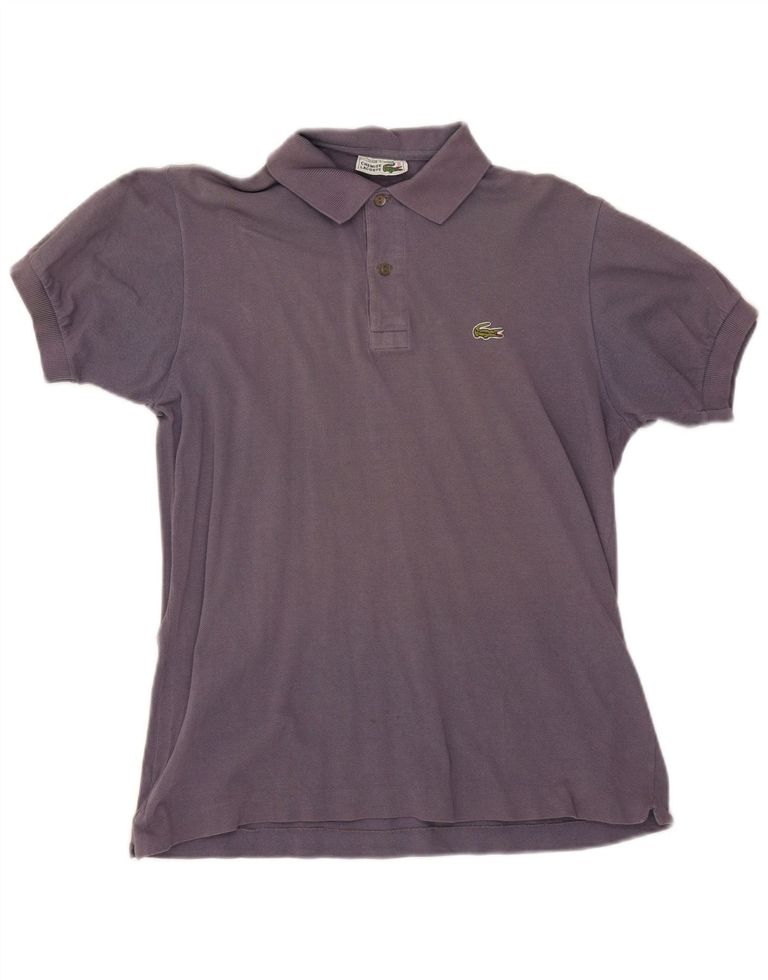 Lacoste Mens Polo Shirt Size 4 Medium Purple Cotton