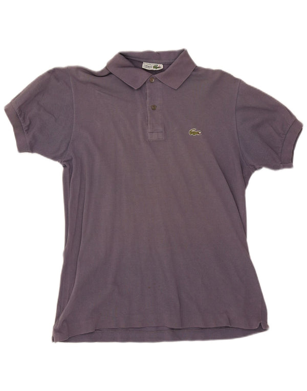 Lacoste Mens Polo Shirt Size 4 Medium Purple Cotton