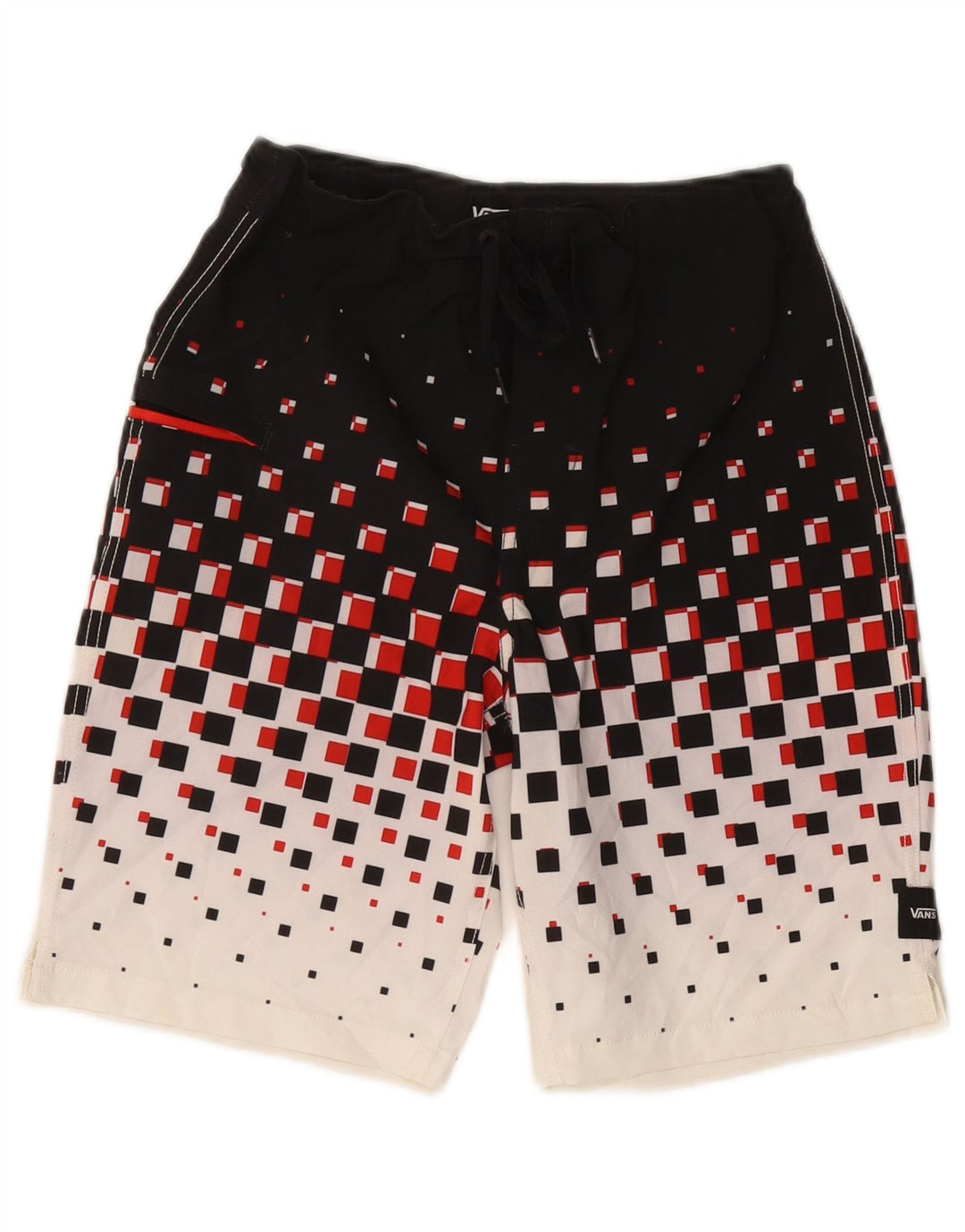 VANS Boys Swimming Shorts 15-16 Years  Black Geometric Polyester