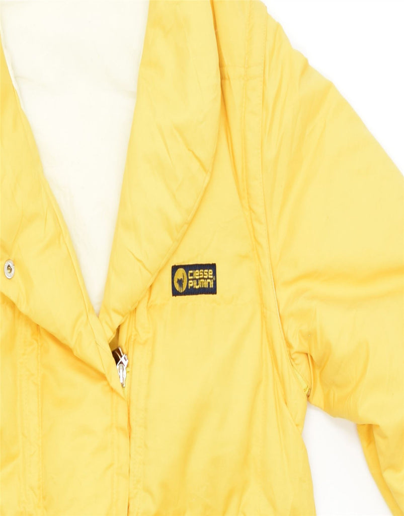 CIESSE PIUMINI Womens Padded Jacket IT 44 Medium Yellow Polyester | Vintage | Thrift | Second-Hand | Used Clothing | Messina Hembry 