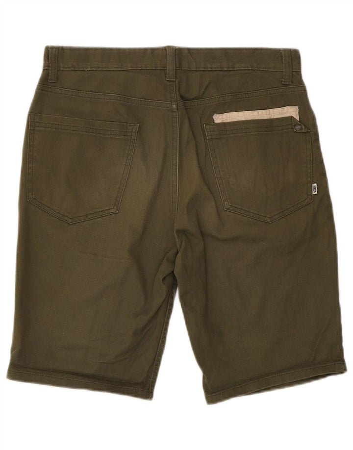 Vans Mens Casual Shorts W30 Medium Khaki Cotton